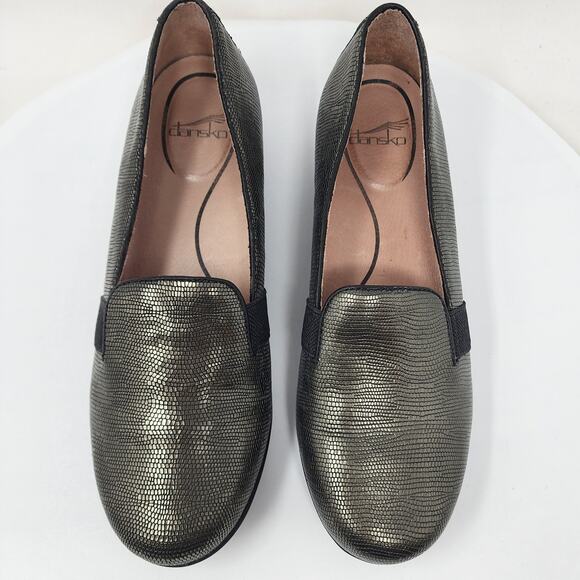 Dansko Addy Loafer Women EU42/US11.5-12 Gold Leather Comfort Shoes 6700860286 - Picture 4 of 9